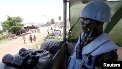 Un casque bleu de l'ONU en RDC (archives)