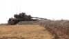 A Turkish tank is stationed near the Syrian border, in Karkamis, Turkey, Aug. 29, 2016. 