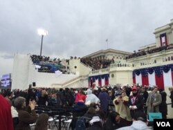 People power ... Thousands attended the US Presidential Inauguration at the Capitol Hill on Friday.