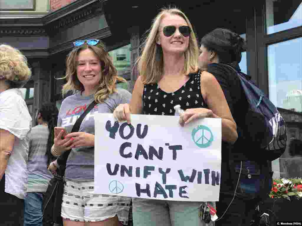 Counterprotesters gather against a planned "free speech" rally being held by conservative organizers at Boston Common in Boston, Aug. 19, 2017.