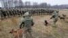Бойцы украинской Нацгвардии проводят занятия по охране границы с Беларусью (архивное фото)