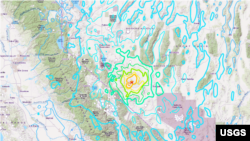 Эпицентр землетрясения находится на западе штата Невада