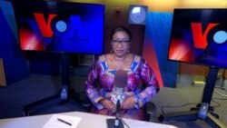 Kadiatou Traore of the VOA Bambara Service in the anchor chair in Washington, DC.