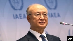 아마노 유키야 국제원자력기구(IAEA) 사무총장이 4일 기자회견에서 북한에 대한 핵 검증 작업 재개 준비가 돼 있다고 밝혔다.