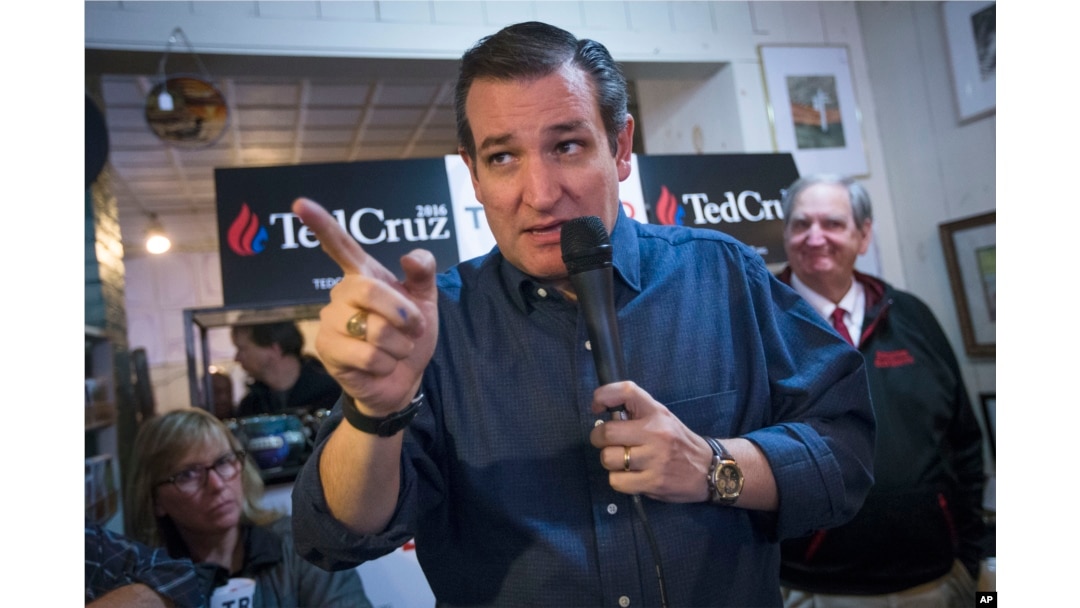 Republican presidential candidate, Senator Ted Cruz, speaks during a campaign stop at the Freedom Country Store in Freedom, New Hampshire, Jan. 19, 2016.