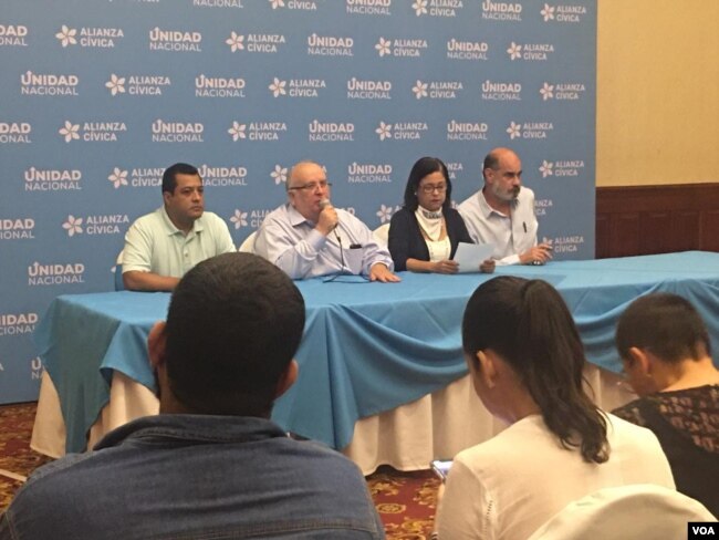 Tanto la Alianza Cívica como la Unidad Nacional Azul y Blanco sostienen que trabajan para crear una Coalición Nacional para fortalecer la lucha contra el gobierno del presidente Daniel Ortega.