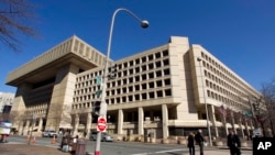 FILE - A view of the FBI headquarters in Washington.