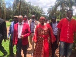 MDC-T presidential candidates before the party's presidential election in Harare. (VOA)