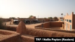 Une vue du centre-ville d'Agadez photographié depuis la grande mosquée, Agadez, Niger, le 20 février 2018.