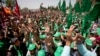گردهمایی حامیان حماس در رام الله - آوریل ۲۰۱۶ 