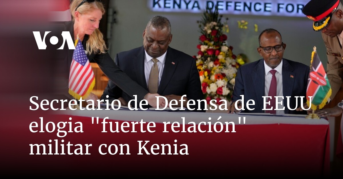 Secretario de Defensa de EEUU elogia 