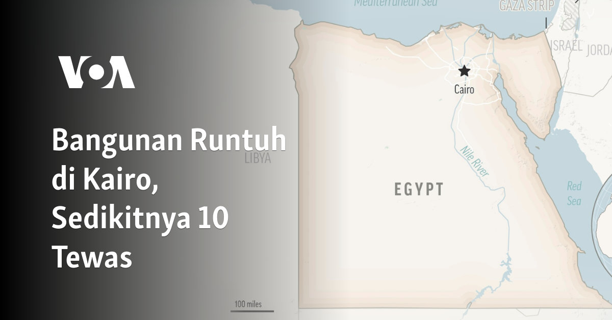 Bangunan Runtuh di Kairo, Sedikitnya 10 Tewas