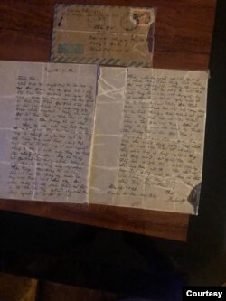 Lá thư mà viên Đội Trưởng chấp Pháp T.A.N gửi cho tôi sau khi anh đổi về Bắc.