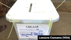 Urna de voto, Guiné-Bissau, 2019