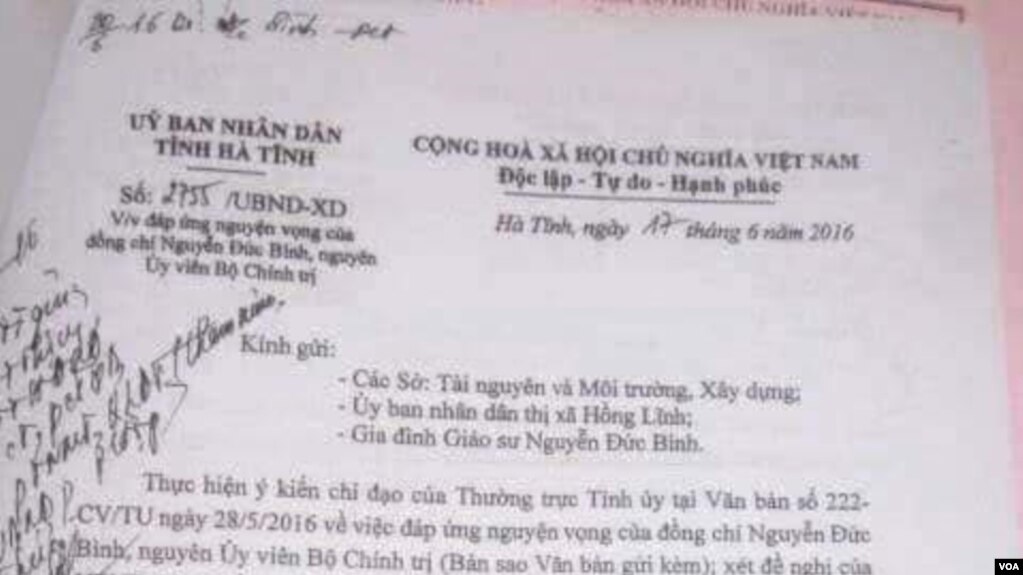 CÃ´ng vÄƒn cáº¥p Ä‘áº¥t lÃ m lÄƒng cho Ã´ng nguyá»…n Äá»©c BÃ¬nh.