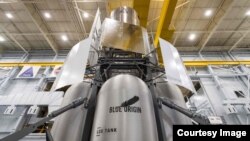 Prototipe roket Blue Origin yang dikirim ke Johnson Space Center milik NASA di Houston, Texas. (Photo: Blue Origin)