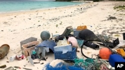 ARHIVA - Plastika i drugo smeće na plaži na Havajima (Foto: AP/Caleb Jones)