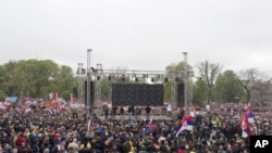 Protesti u Beogradu protiv vlade predsednika Aleksandra Vučića, 13. aprila 2019.