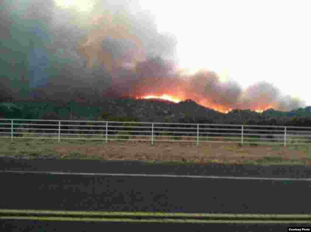 The Yarnell Hill Fire, near the town of Yarnell, Arizona, June 30, 2013. (Arizona State Forestry Division) 