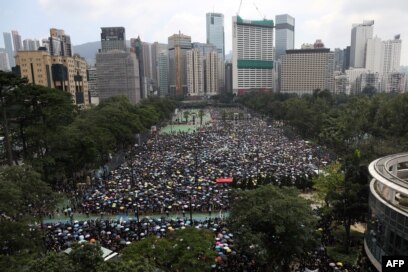 香港民陣 反送中 黑色大遊行