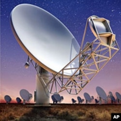 An artist's impression of South Africa's Karoo Array Telescope (MeerKAT) which will be amongst the largest and most powerful telescopes in the world, April 3, 2012