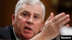 Retired four-star Army General John Abizaid testifies before the Senate Foreign Relations Committee during his confirmation hearing to be U.S. ambassador to Saudi Arabia on Capitol Hill in Washington, March 6, 2019.