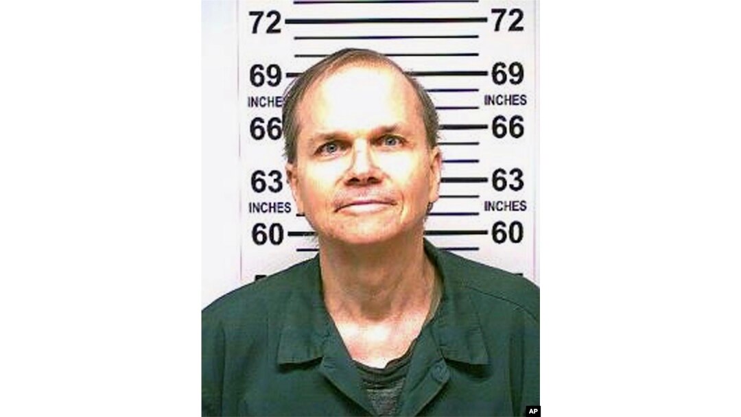 FILE - This Jan. 31, 2018 photo, provided by the New York State Department of Corrections, shows Mark David Chapman, the man who killed John Lennon.