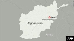 Peta wilayah Logar di Afghanistan.