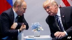 Tổng thống Nga và Mỹ tại Đức hồi đầu tháng Bảy.