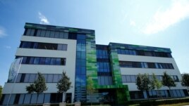 FILE - The headquarters of biopharmaceutical company BioNTech are seen in Mainz, Germany July 31, 2018. (REUTERS/Ralph Orlowski)