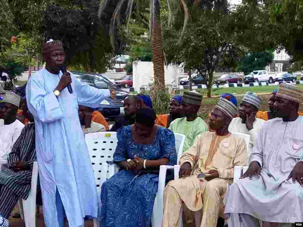 Dozens of members of the 'Bring Back Our Girls' Campaign hold a rally at Unity Fountain in Abuja to celebrate the release of 82 Chibok school girls in exchange for a number of Boko Haram militants and a reported cash payment.