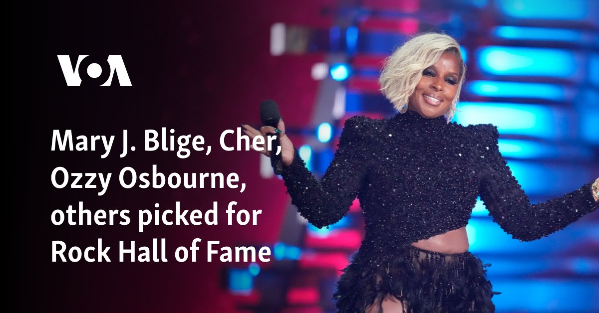 Mary J. Blige, Cher, Ozzy Osbourne, others picked for Rock Hall of Fame