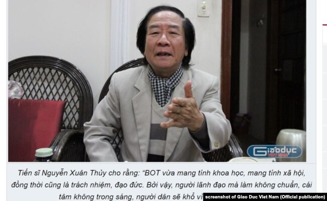 Tiến sĩ Nguyễn Xuân Thủy đề xuất 4 điểm về chống tham nhũng trong BOT giao thông