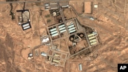 Aug. 13, 2004 satellite image provided by DigitalGlobe and the Institute for Science and International Security shows the military complex at Parchin, Iran, 30 km southeast of Tehran.