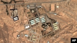 FILE - Aug. 13, 2004 satellite image provided by DigitalGlobe and the Institute for Science and International Security shows the military complex at Parchin, Iran, 30 km (about 19 miles) southeast of Tehran.