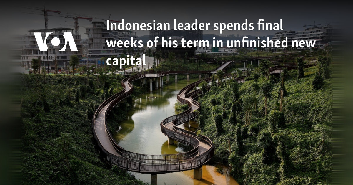 Indonesian leader spends final weeks of his term in unfinished new capital