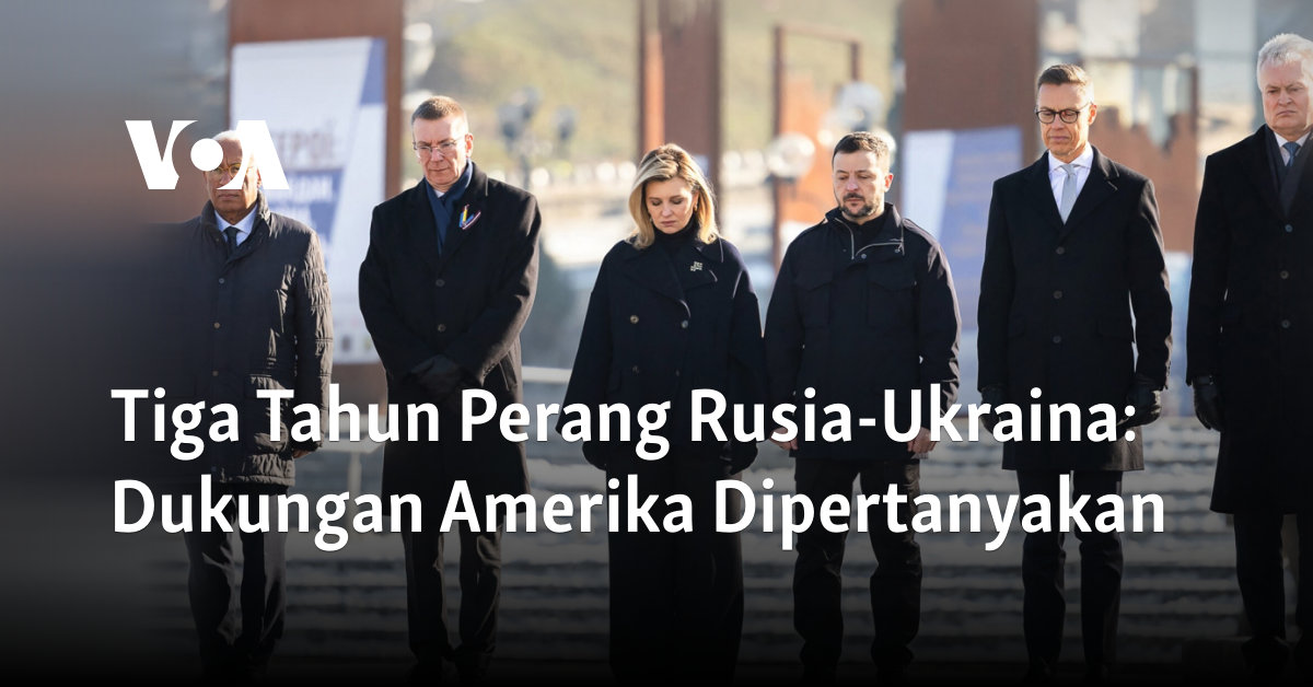 Tiga Tahun Perang Rusia-Ukraina: Dukungan Amerika Dipertanyakan