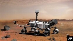 နာဆာအဖွဲ့က အင်္ဂါဂြိုဟ်ပေါ်သို့ လွှတ်တင် ထားသည့် Curiosity စက်ရုပ်ယာဉ်