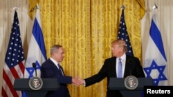 Netanyahu agradeció el respaldo de Trump.