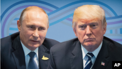 트럼프 미국 대통령(오른쪽)과 블라디미르 푸틴 대통령. 