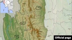 Hakha, Matupi and Paletwa townships of 9 Chin State.