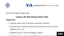 Lesson Plan - Lesson 18