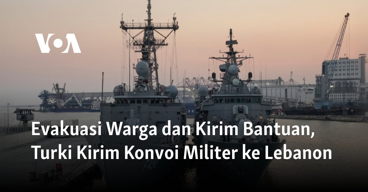 Evakuasi Warga dan Kirim Bantuan, Turki Kirim Konvoi Militer ke Lebanon