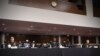 Ллойд Остин, Марк Милли и Кеннет Маккензи во время слушаний в сенатском комитете. 28 сентября 2021 г. 
