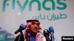 Le PDG de Flynas lors d'un contrat avec Airbus, en Arabie Saoudite, le 16 janvier 2017.