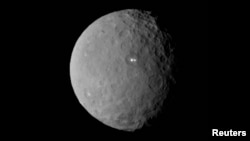 The dwarf planet Ceres taken by NASA's Dawn spacecraft on February 19, 2015, from a distance of nearly 29,000 miles is shown in this handout photo provided by NASA, March 2, 2015. 