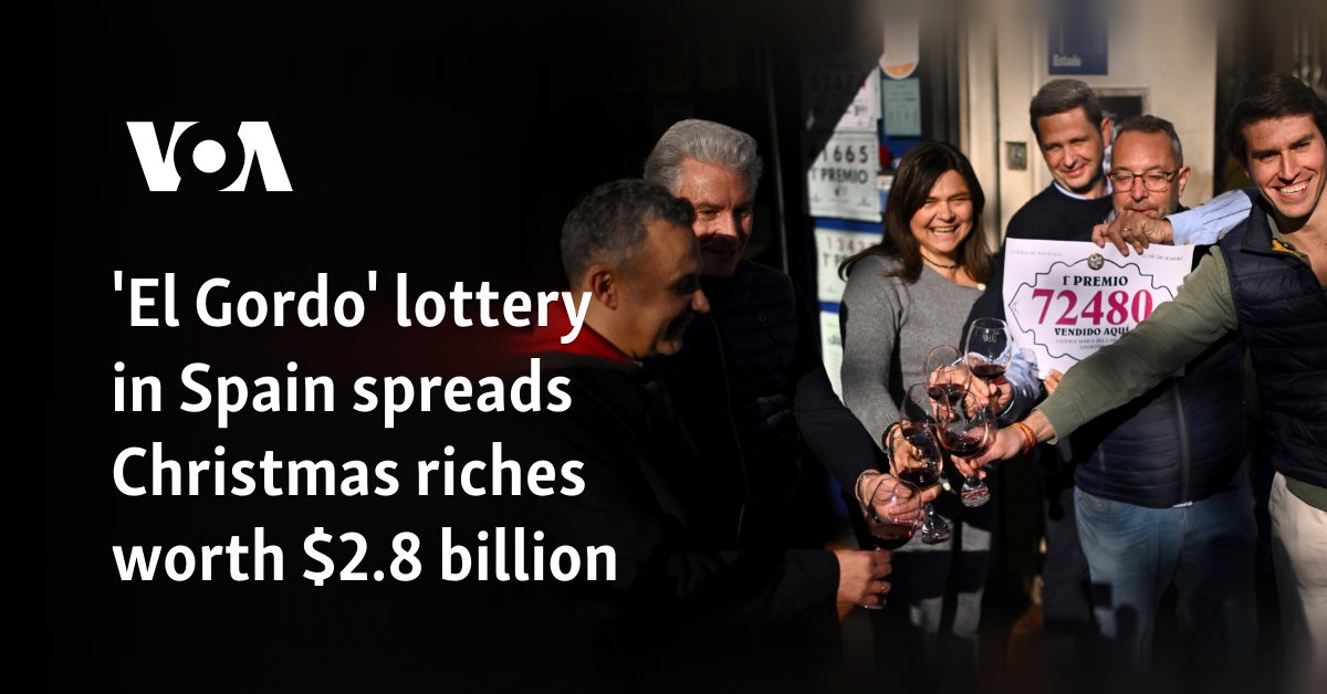 'El Gordo' lottery in Spain spreads Christmas riches worth $2.8 billion