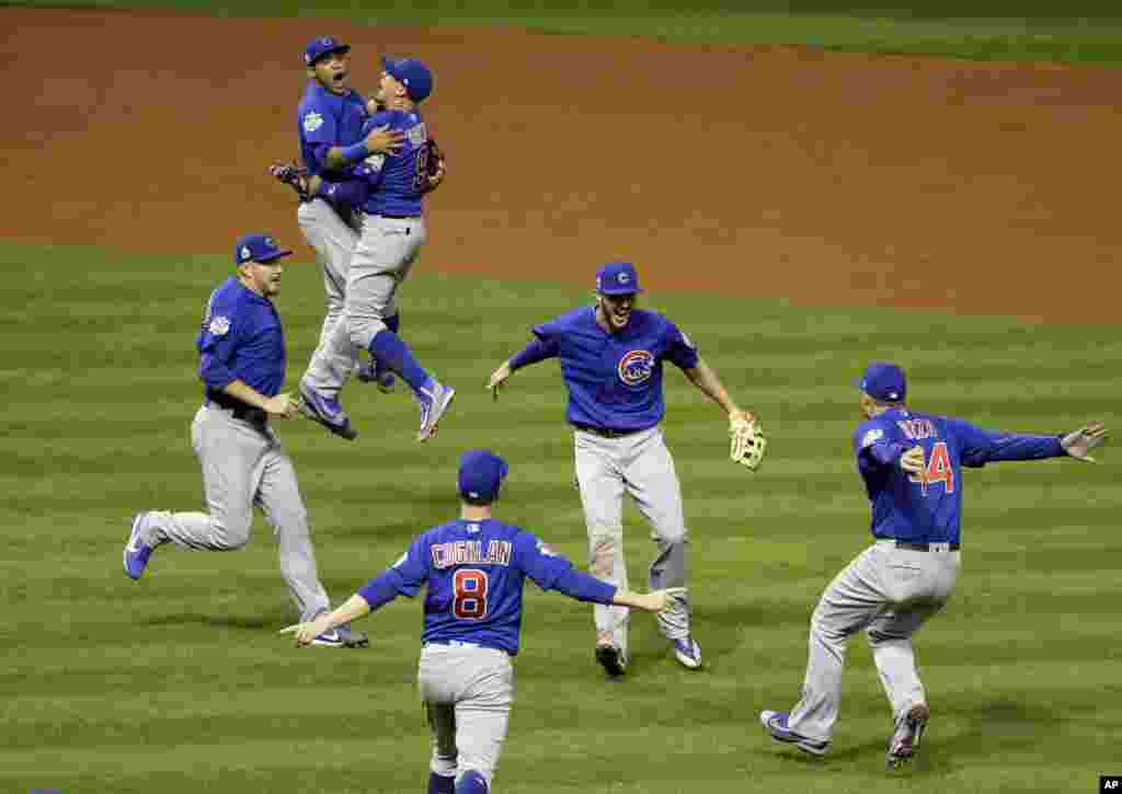 بعد از ۱۰۸ سال، تیم‌ بیسبال شیکاگو کابز یا Chicago Cubs جایزه «قهرمانی جهان بیسبال» را از آن خود کردند.