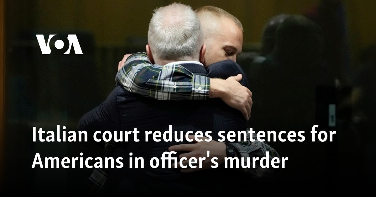 Italian court reduces sentences for Americans in officer's murder