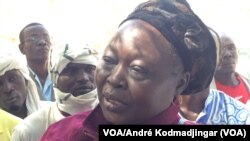 Céline Narmdji, porte-parole de la coalition Trop c'est Trop, N'Djamena, Tchad, 20 janvier 2018. (VOA/ André Kodmadjingar)